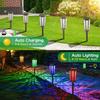 New Solar Garden Lawn Hollow Out Light LED Solar Landscape Light Outdoor Waterproof Garden Floor Insertion Light Christmas RGB Decorative Light