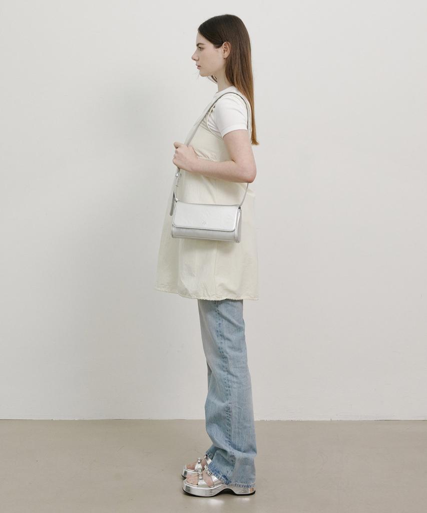 Сумка Monsac Louvre Square Серебристая Ap12-2495-Si