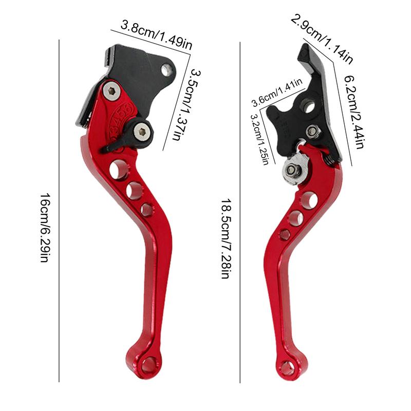 Рычаги сцепления для мотоцикла, 2 шт., рычаг сцепления из алюминиевого сплава, регулируемый, устойчивый к ржавчине, рычаг тормоза для мотоцикла, прозрачное переключение передач