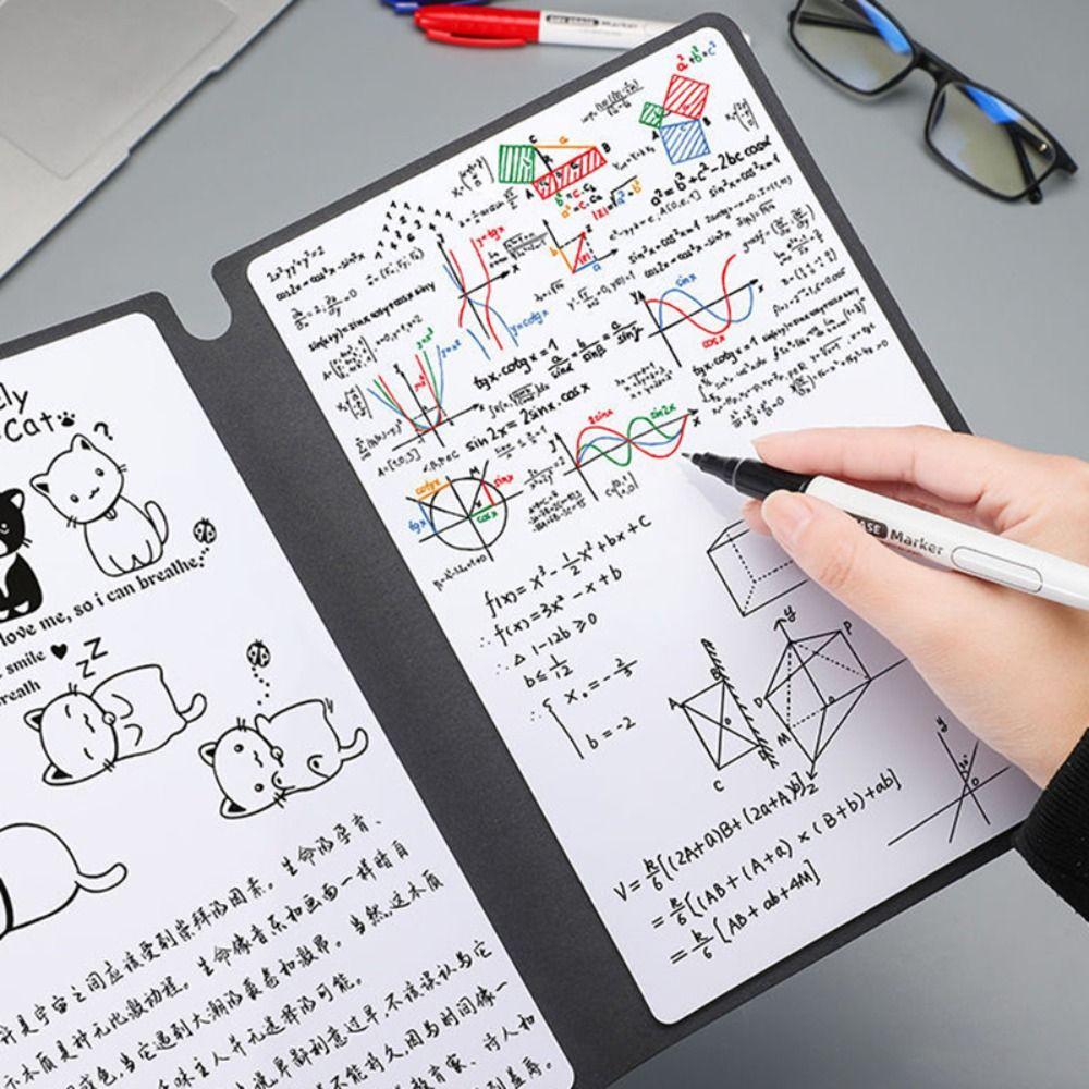 With Whiteboard Pen Erasable Whiteboard Draft Reusable Writing Board Weekly Planner Students Gift