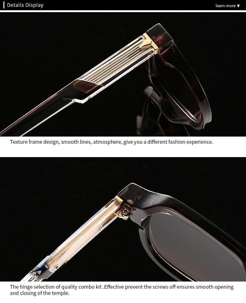 European And American Trendyy Street Photography Retro Literary Sunglasses Modern Charm Ins Style 62009