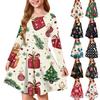 Girls' Princess Dress - Long Sleeve A-Line T-Shirt Dress Christmas Day
