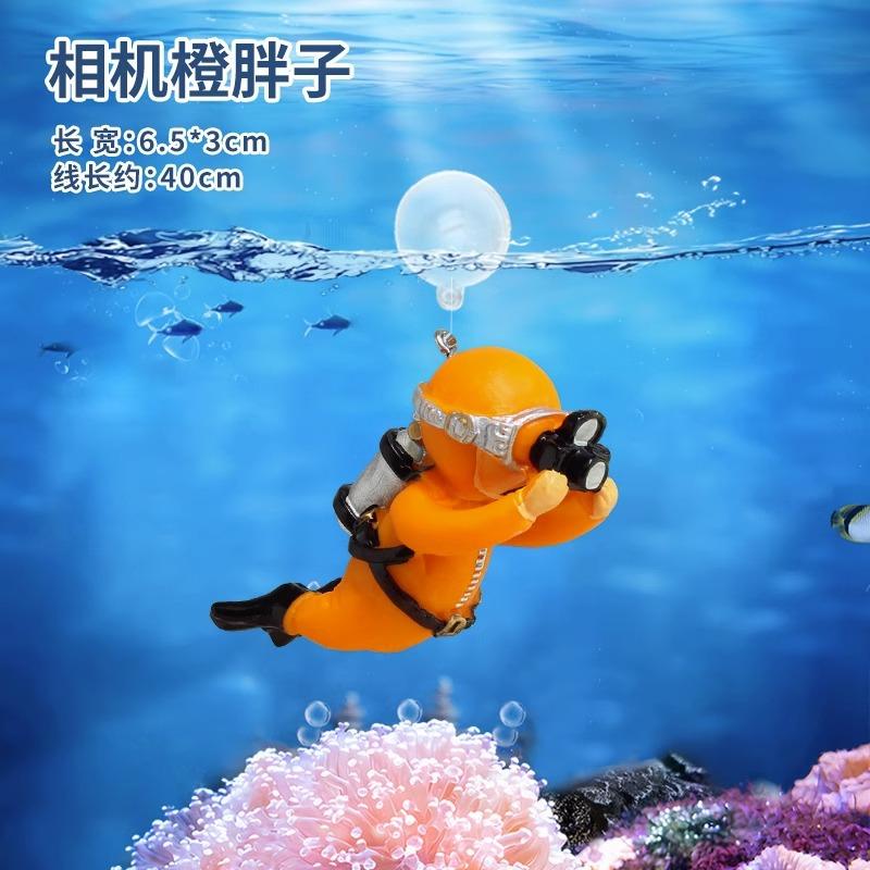 Fish Tank Decorations Aquarium Accessories Floating Diver Aquarium Ornaments Small Floating Ball Aquarium Accessories