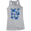 Women's Casual Fashion Loose Round Neck Colorful Butterfly Print Undershirt Tops