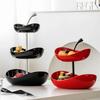 Fruit Plate Home Living Room Coffee Table Ornaments Candy Dish Placed Snack Tray Multi-layer High-grade Fruit Plate