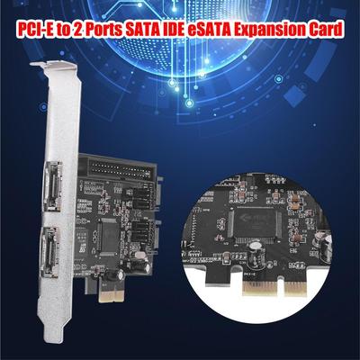 Карта расширения PCI Express PCI-E PCIe на 2 eSATA SATA IDE Адаптер RAID Карты Поддержка Ultra ATA 133 Жесткого Диска