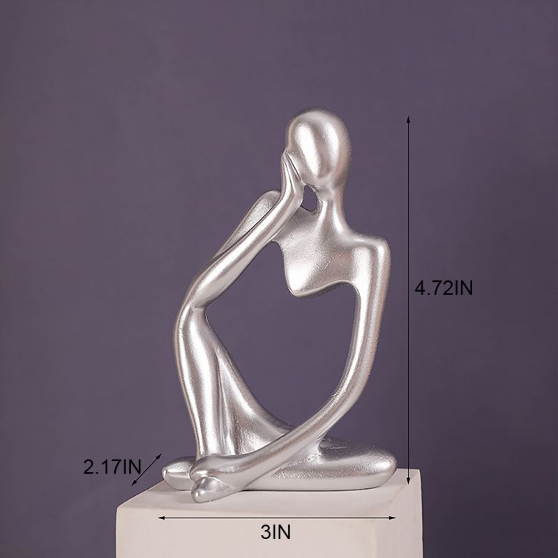 Thinker Abstract Statues Art Statue Decoration Home Decoration Nordic Living Room Desktop Decor Mini Sculpture Accessories