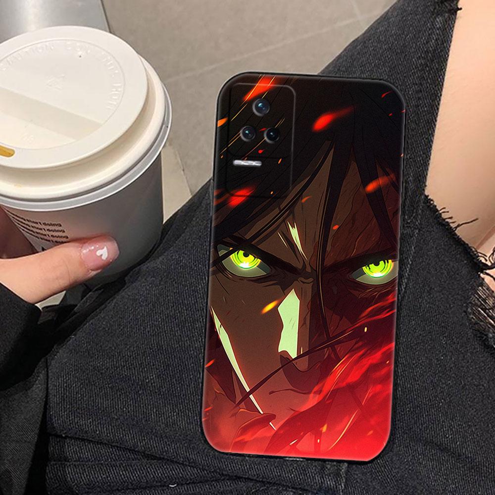 A-Attack On T-Titan Eren Phone Case For Redmi K60 K40 K30 15 15C 14C 13C 12C 12 10 10C 9T 9C 9A 9 8 8A A1 A2 A3 Pro Plus Cover