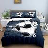 Football Bedding Set 3D Soccer Child Duvet Cover Single Double Sports Boy Home Textile Comforter Nordic Covers For Bed King Full