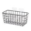 Wrought Iron Kitchen Seasoning Storage Basket Storage Basket Bathroom Rectangular Storage Box Wall Hanging Rack Storage