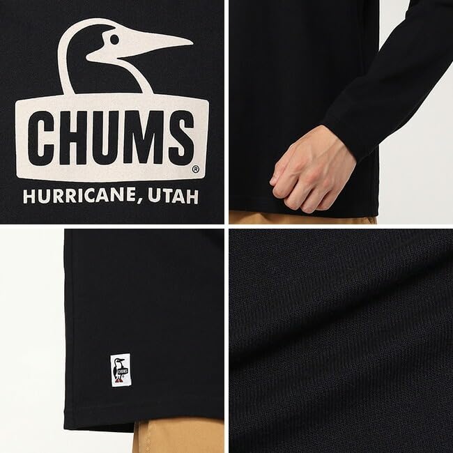 Футболка Retro Booby Face Brushed Greige x Orange [Chums] с длинными рукавами для мужчин