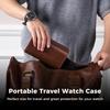 ProCase Портативная Коробка для Часов из PU, Подходит для Всех Часов до 60 мм, Унисекс, Коробка для Хранения, Подарок на Деловую Годовщину, Кейс на 2 Часа, Кожа, Мужской, Диаметр,