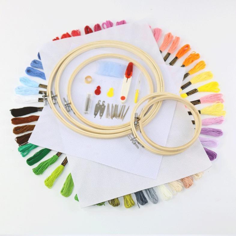 50/100 цветов вышивальная нить набор для вышивания крестом инструмент рамка для вышивания DIY ручное шитье аксессуары для вышивания крестом