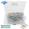 1300pcs 1/2W 0.5W Metal Film Resistor Assortment Kit 1% 1R~3M Ohm 130Values X10pcs Set of Resistors