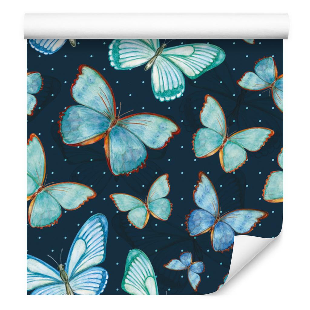 Dots and butterflies wallpaper for living room and bedroom 50x1000