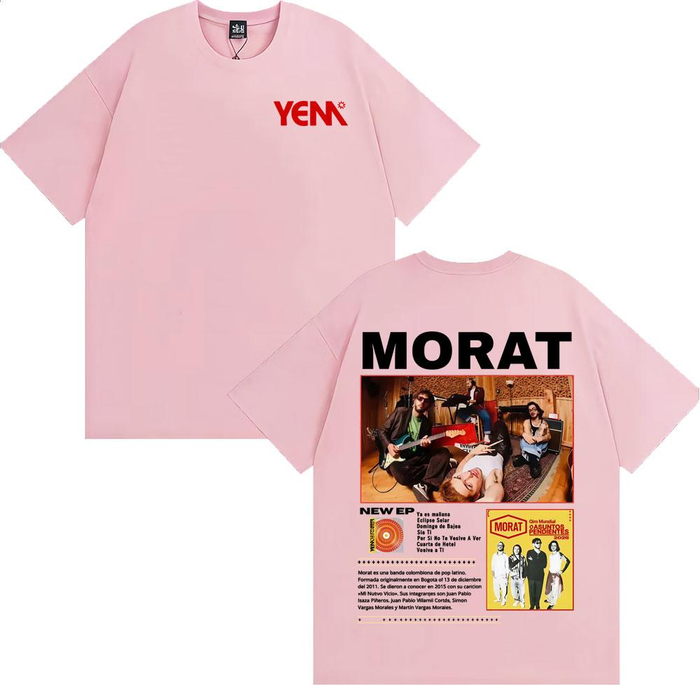 Rock Band Morat Asuntos Pendientes 2025 Tour Merch T-shirt Men Women Fashion Hip Hop Pop Music T Shirts O-Neck Oversized T Shirt