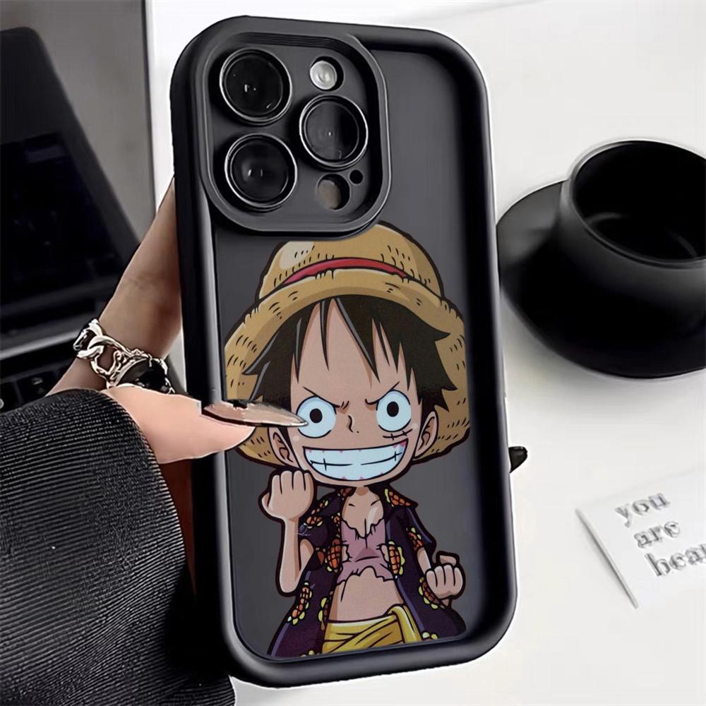 LZ28 One Piece Luffy Gear 5 Silicone Phone Case for iPhone 11 13 14 15 16 Pro Max 7 8 16 Plus 12 Mini XS Max XR Shockproof Back Cover
