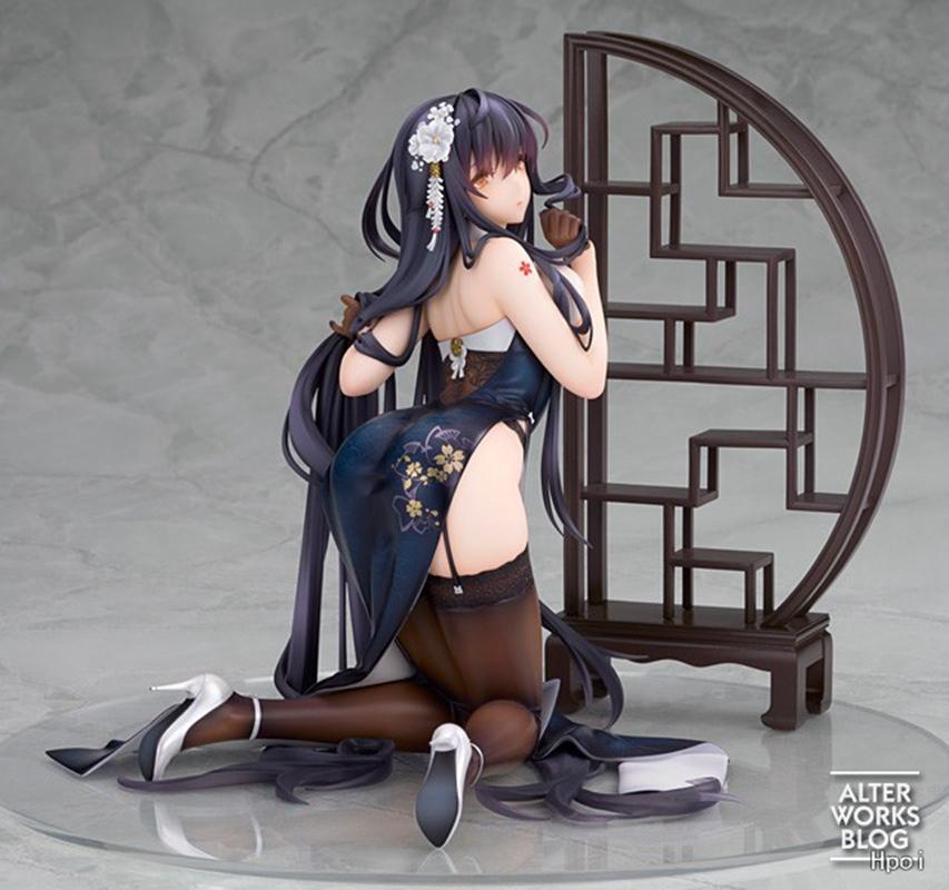 16 см Аниме Игра Azur Lane IJN Azuma На коленях Платье-ципао Фигурка Игрушка Коллекция Подарок Фигурка Действия ПВХ В коробке