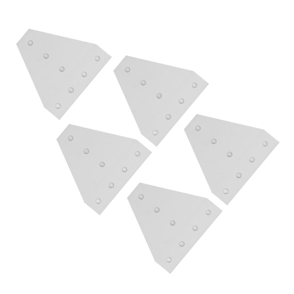 5PCS 7 Hole Right Angle Joining Plates 6063 Aluminum Alloy 90 Degree Flat Connection Plate 3030T