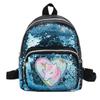 Children's Backpack Cartoon Unicorn Shape for Traveling Blue Color Change Feature 1Pcs