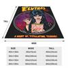 Фланелевое одеяло Elvira's Mistress Of The Dark, Готская королева, Супермягкий плед для дивана, кресла, Постельное покрывало, Чехол для дивана-кровати