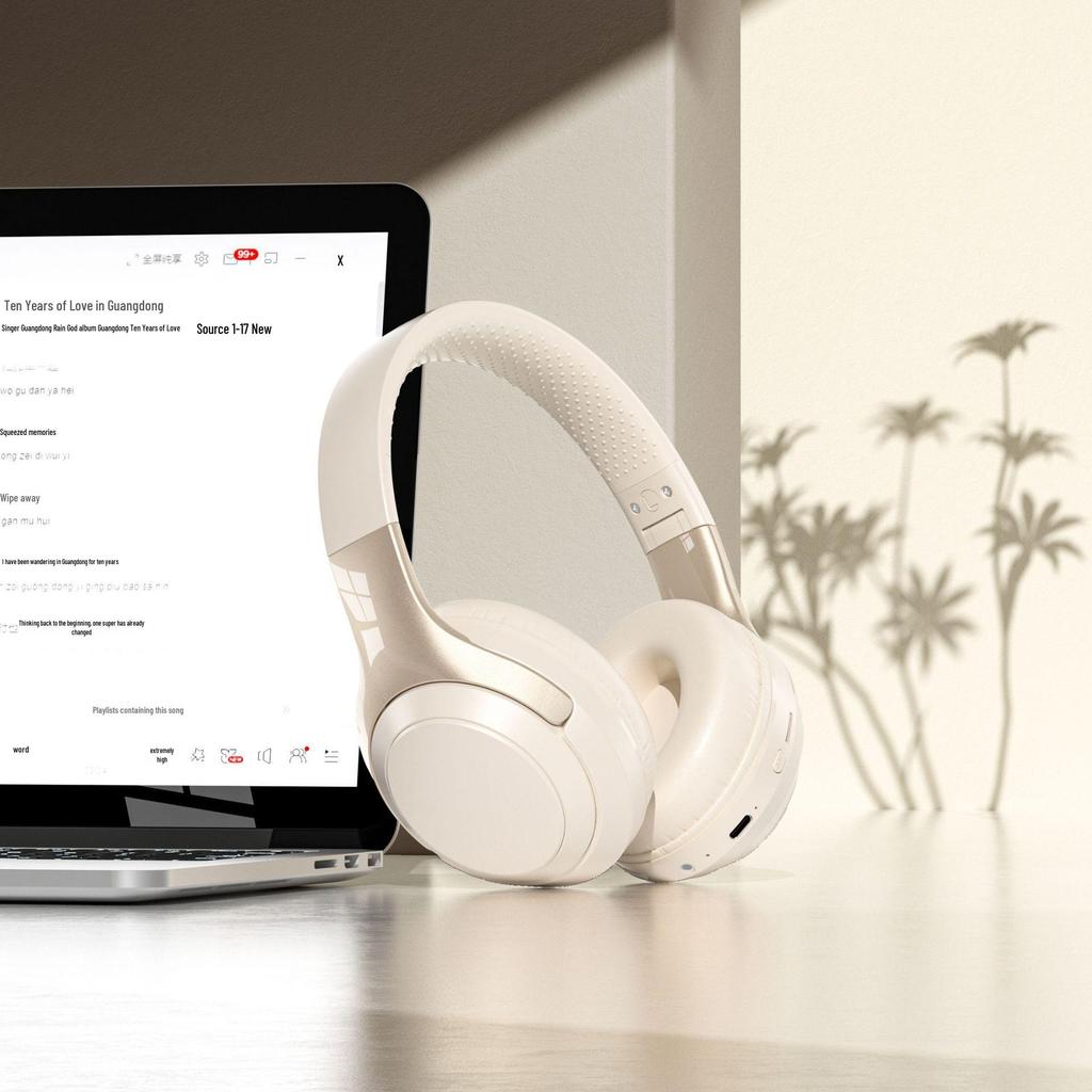 Самая продаваемая беспроводная Bluetooth-гарнитура: Наголовный дизайн, Качество звука HIFI, Долговечный аккумулятор