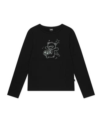 LMC Wm Doodle Bear Футболка с длинным рукавом Черный