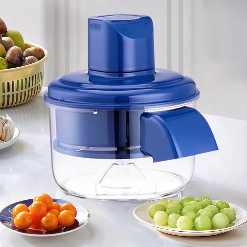 Автоматическая электрическая машина для чистки фруктов для домашнего использования Эффективный инструмент для чистки винограда, чеснока, помидоров, вишни