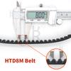 HTD 8M Timing Belt Length 2016mm to 2584mm HTD8M 15mm 20mm 30mm HTD 8M Synchronous Belt Drive Belt Rubber Belt HTD8M Pulley Belt