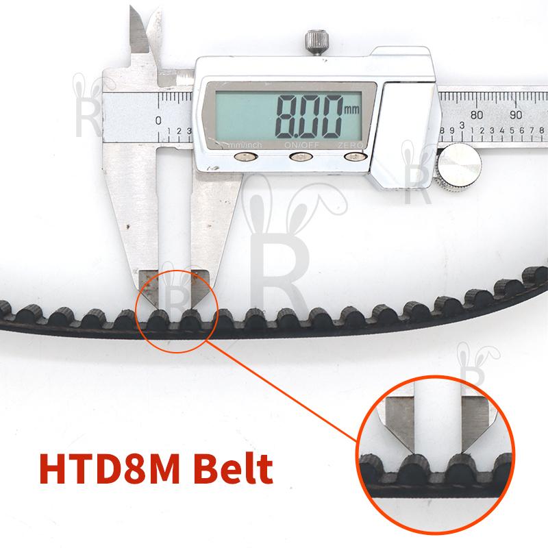 HTD 8M Timing Belt Length 2016mm to 2584mm HTD8M 15mm 20mm 30mm HTD 8M Synchronous Belt Drive Belt Rubber Belt HTD8M Pulley Belt