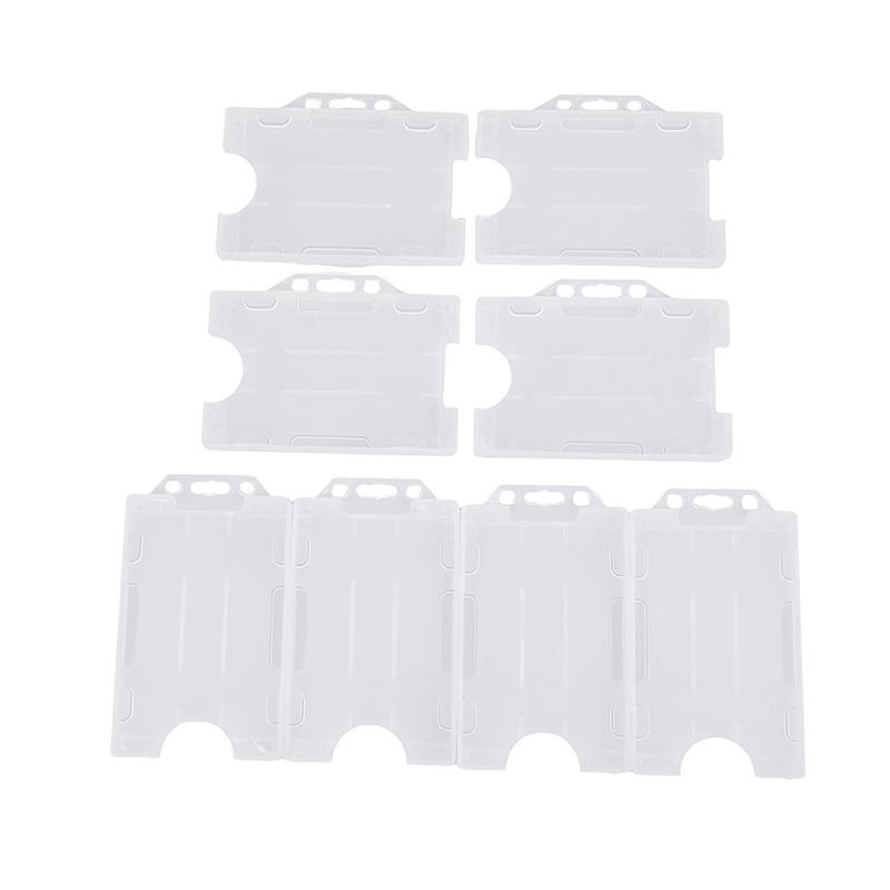 4 шт., унисекс, многофункциональный, жесткий пластиковый, двухсторонний, держатель для удостоверения личности, чехол