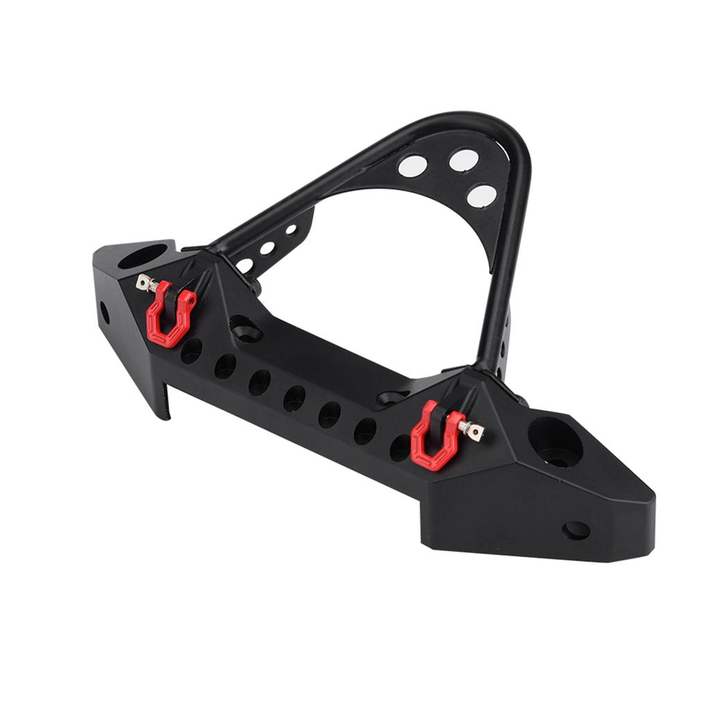 Металлический передний бампер с 2 светодиодными фарами для Traxxas TRX?4 Масштаб 1/10 RC Гусеничный автомобиль (черный)