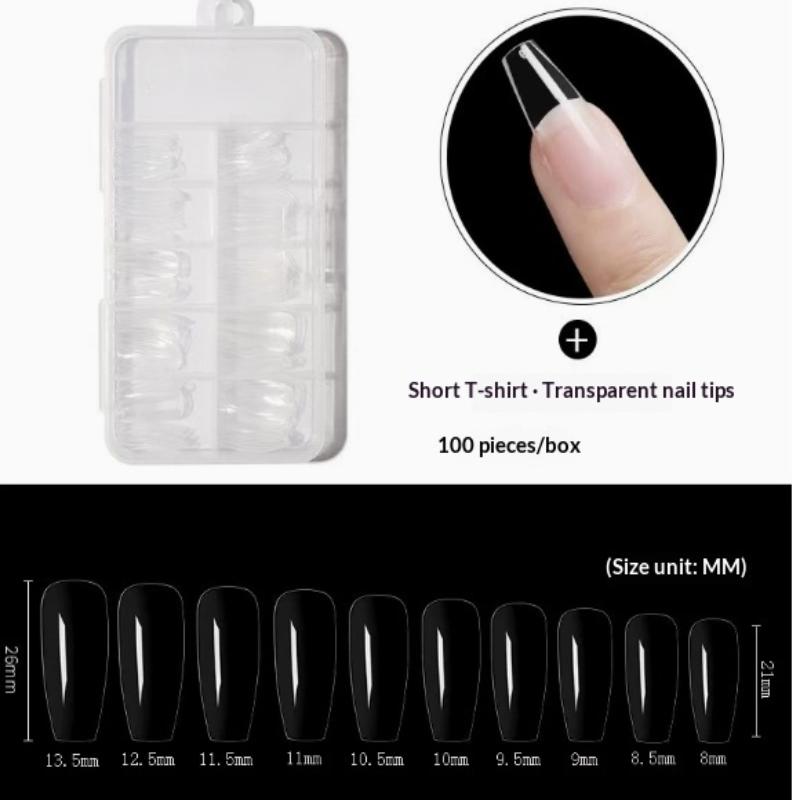 240pcs Sandwich Dual Nail Forms Coffin Nail Molds 15 Sizes Set for Salon Acrylic Gel Extension Manicure Tools