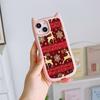 Мягкий чехол для телефона с кошачьими ушками для iPhone 16 15 14 13 12 11 Pro Max Plus XR TPU Anti-Drop Прозрачная акриловая задняя крышка NY44 Рождественская елка