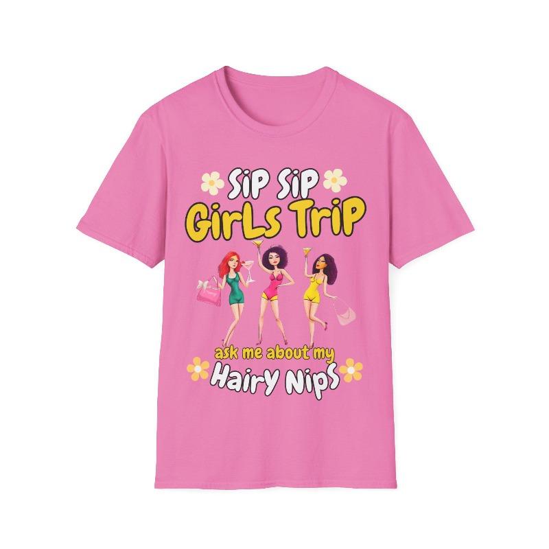 Funny Girls Trip Travel Cruise Shirts Girls Night Airport Exchange Shit Shirt Summer Loose And Breathable Cotton Tshirt Top