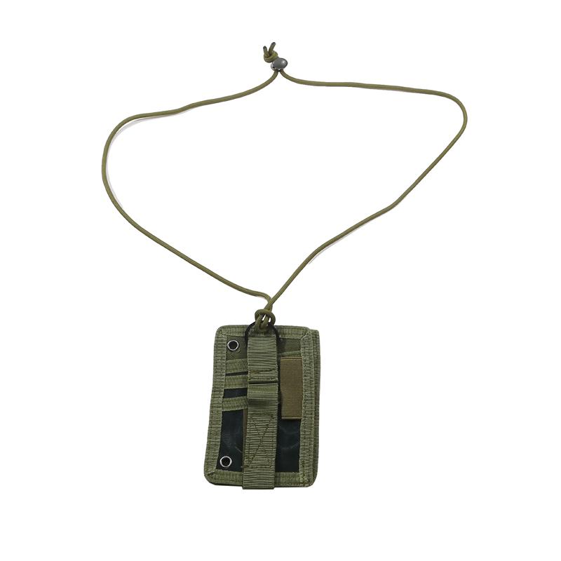 Id Card Holder Army Tactical Multi Functional Portable Id Card Case Patch Neck Lanyard And Credit Card Organizer
