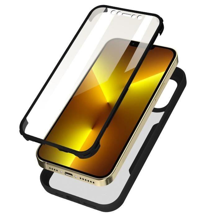 Coque Anti-choc - PROSHOP - pour iPhone 13 Pro - Protection Intégrale - Noir - Semi-rigide