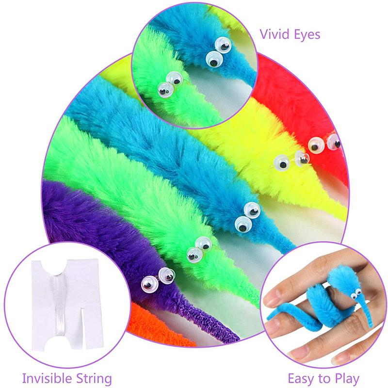 10/30Pcs Magic Worm Cat Toys Magic Caterpillar Birthday Party Magic Show Props Kids Favorite Prize Prank Toys Novelty Funny Prop