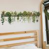 PVC Plant Branch Wall Decoration Hanging Basket Wall Decals Fresh Wallpaper  Background Wall