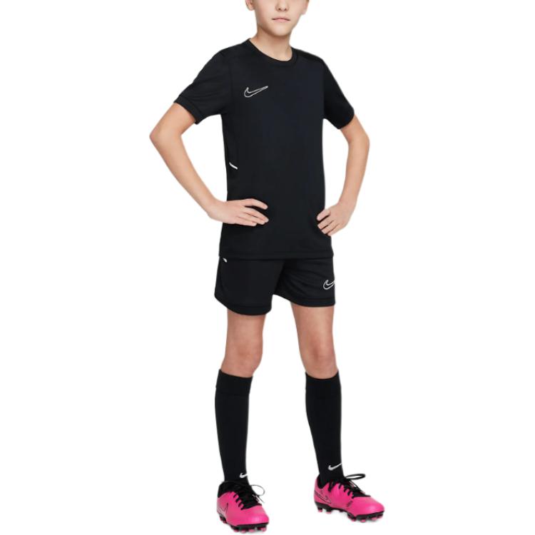 Nike Академическая футболка Dri Fit Черный/Черный/Белый/Белый Унисекс HJ3716-010