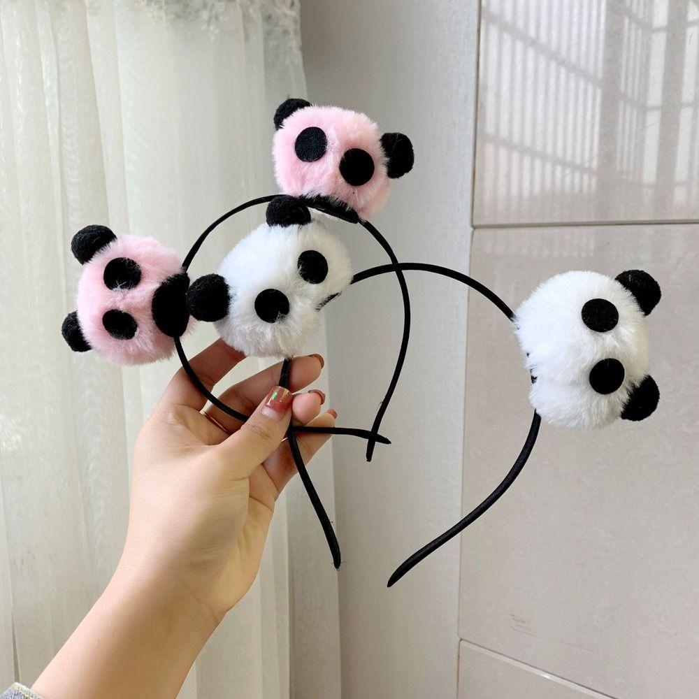 Cartoon Plush Hair Band Animal Doll Hair hoop Personality Panda Headband Kids
