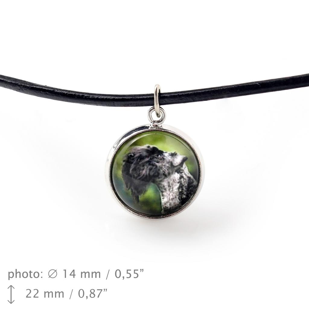 Kerry Blue Terrier, Irish Blue Terrier – Necklace pendant with your photo, handmade | Art-Dog