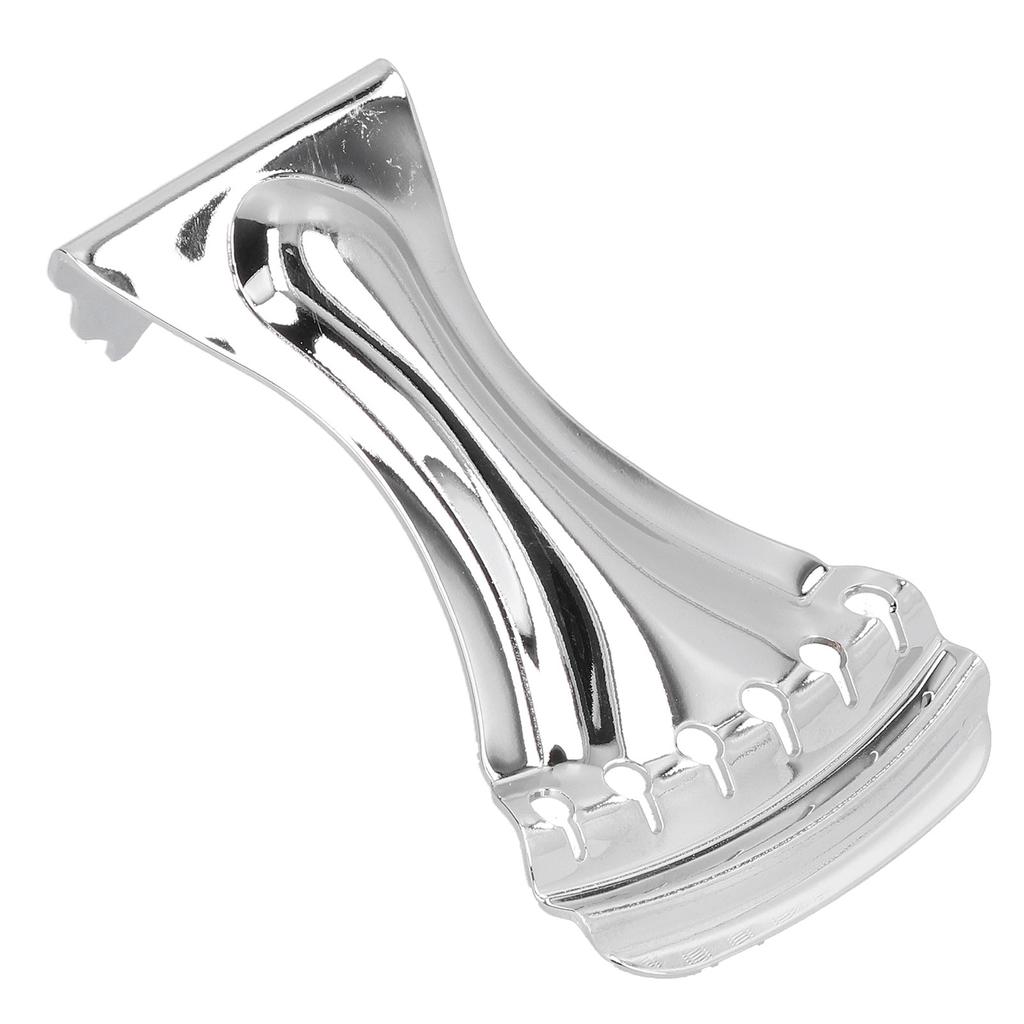 Guitar Tailpiece Metal Material Silver Color 6 String Bridge Accessories with Mounting Screw