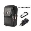 Men's Leather Phone Bag Multifunctional Messenger Bag Outdoor Work Belt Phone Case Waterproof