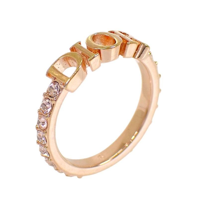 Dior  R2700WOMCY_D12P #10.5(JP Size) ring pink/gold metal/crystal Women