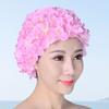 Пляжная шапочка для плавания с цветочным декором, мягкая дышащая защита ушей, эластичная женская шапка для подводного плавания, головной убор