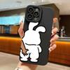 Funny Cute Bear Bunny Couple Phone Case for IPhone16 11 13 12 14 15 Pro Max Mini 7 8 Plus X XR XS Max Couple Soft Silicone Cover