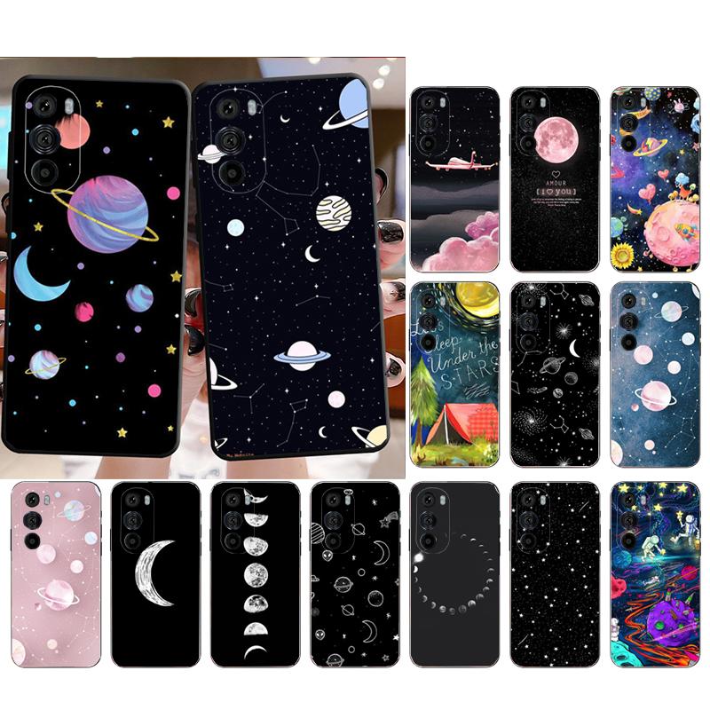 Phone Case For Motorola Edge 50 40 Pro 60 50 40 30 Ultra Neo Fusion Moto G85 G72 G53 G54 G84 G13 G32 Stars Space Astronaut