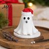 Desktop Incense Burner Resin Ghost Burner, Christmas Hat Holder, with Unique Birthday Gift Cones, Cone Holder for Yoga Room Home Halloween Decor