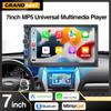 2DIN 7-дюймовый автомобильный мультимедийный MP5-плеер с проводным CarPlay, Android Auto, Mirrorlink, сенсорным экраном, AUX, Bluetooth, стерео, USB, быстрой зарядкой